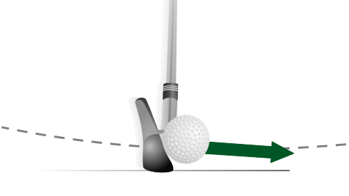 Golf Tischuhr - Ball und Schläger auf Sockel Versilbert